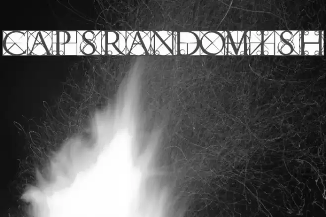 CapsRandomish Font examples