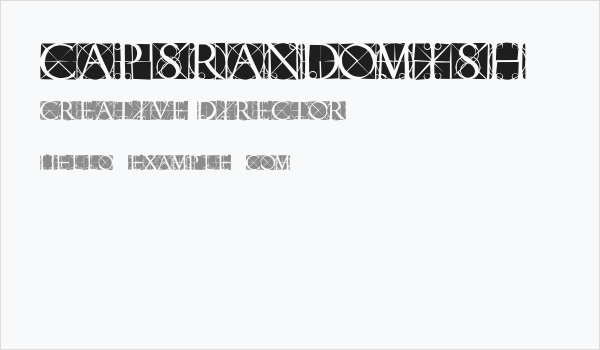 CapsRandomish Business Card