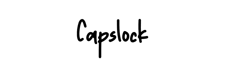 Capslock  font caratteri gratis