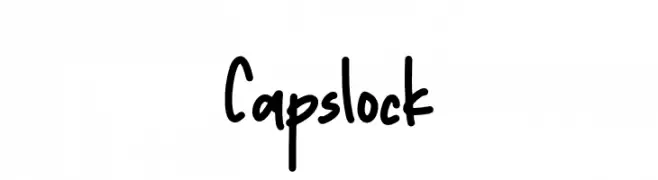 Capslock  नि: शुल्क फ़ॉन्ट्स डाउनलोड