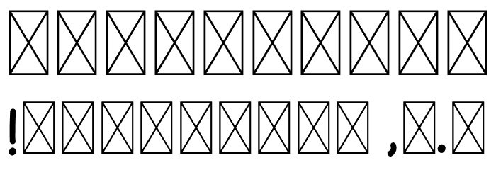 Capslock Font OTHER CHARS