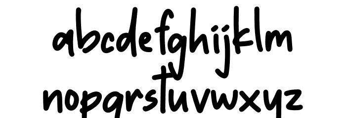 Capslock Font LOWERCASE