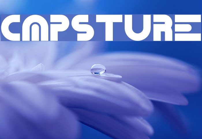 Capsture Font examples