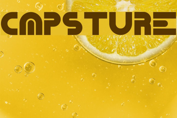 Capsture Font examples
