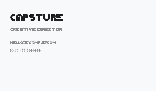 Capsture Business Card