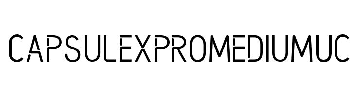 CapsuleXProMediumUC  Free Fonts Download