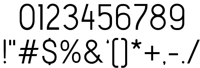 CapsuleXProMediumUC Font OTHER CHARS