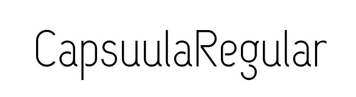 CapsuulaRegular Font