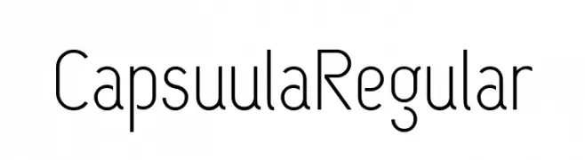CapsuulaRegular  フリーフォントのダウンロード
