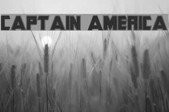 Captain America Font examples