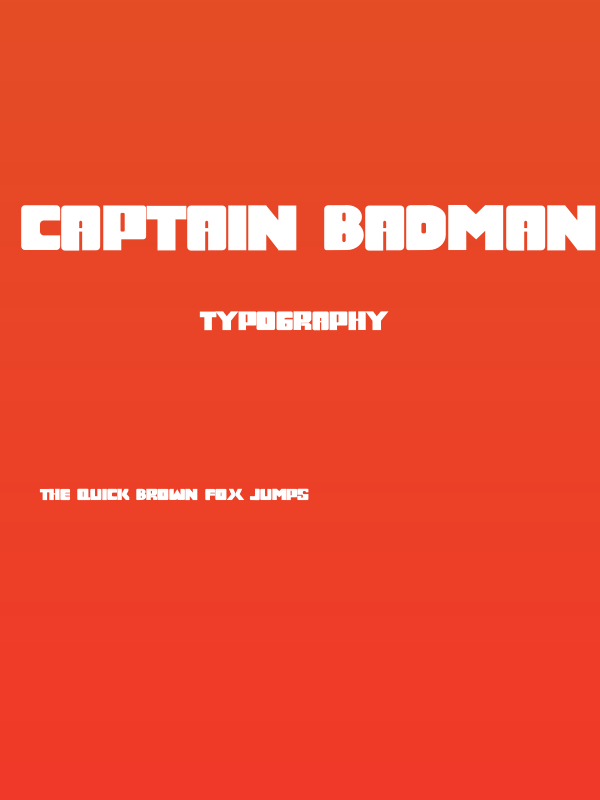 Captain Badman Poster