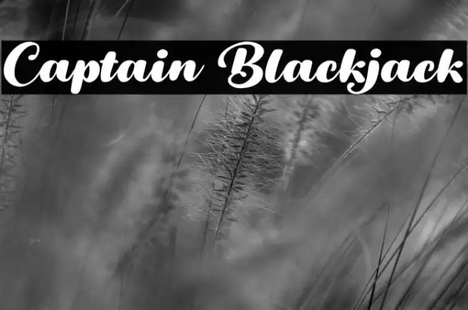 Captain Blackjack Font examples