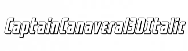 Captain Canaveral 3D Italic  baixar fontes gratis