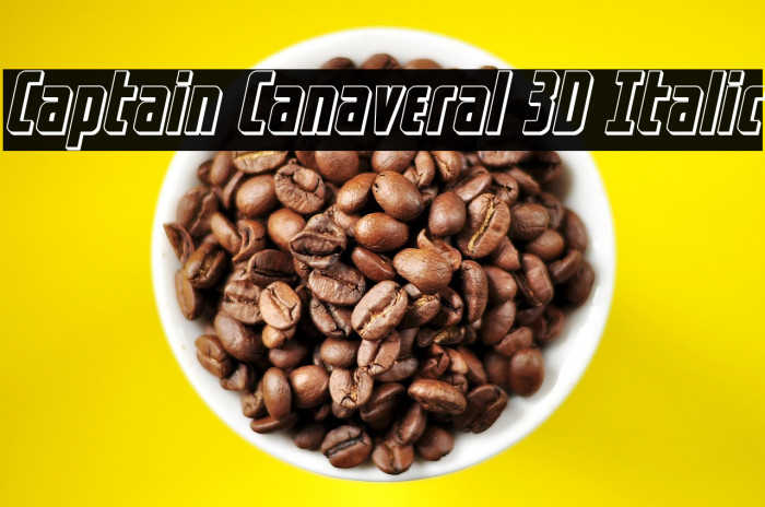 Captain Canaveral 3D Italic Example 3