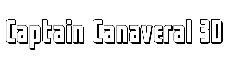 Captain Canaveral 3D  font caratteri gratis