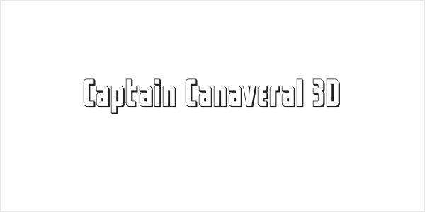 Captain Canaveral 3D Logo