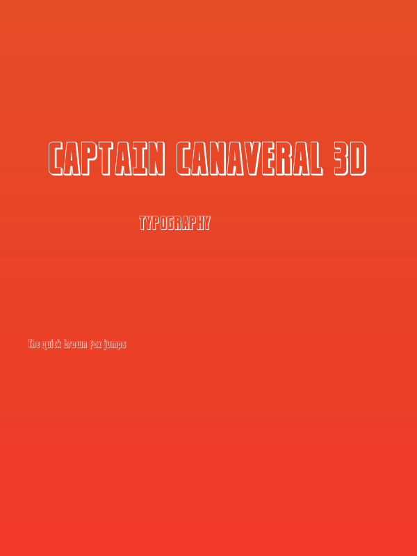 Captain Canaveral 3D Poster