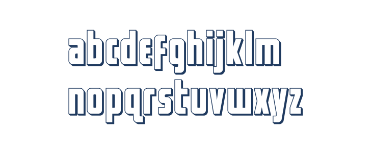 Captain Canaveral 3D Lowercase