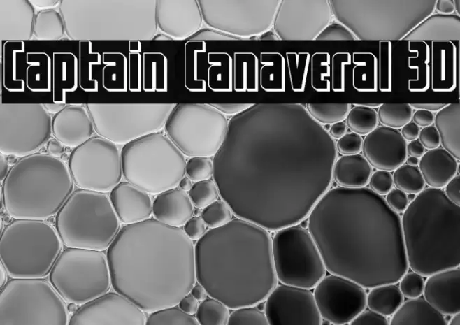 Captain Canaveral 3D Font examples