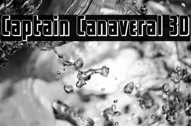 Captain Canaveral 3D Font examples