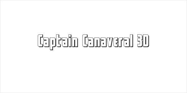 Captain Canaveral 3D Logo
