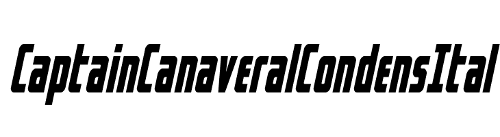 Captain Canaveral Condens Ital  免费字体下载