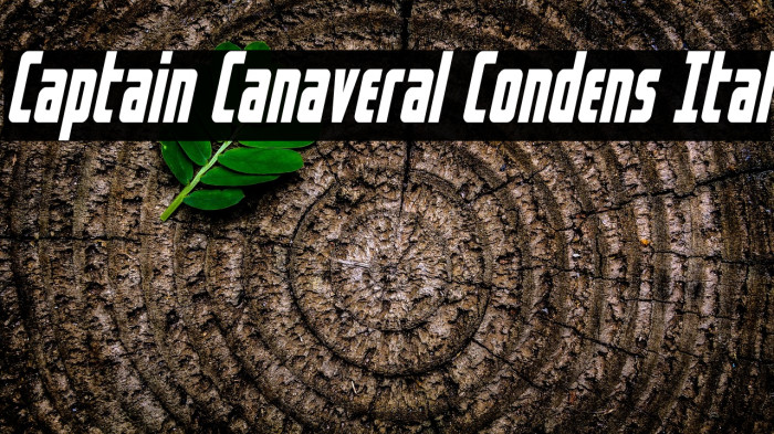 Captain Canaveral Condens Ital Example 1