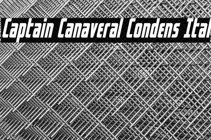 Captain Canaveral Condens Ital Example 2