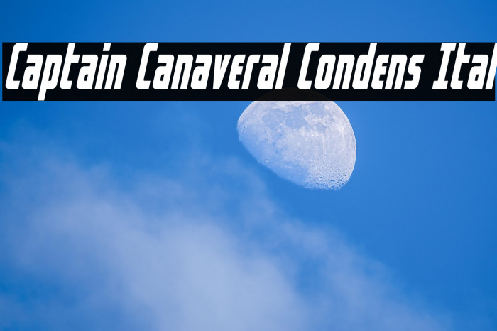Captain Canaveral Condens Ital Example 3