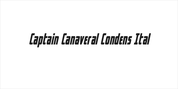 Captain Canaveral Condens Ital Logo