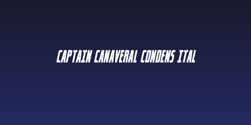 Captain Canaveral Condens Ital Social Header