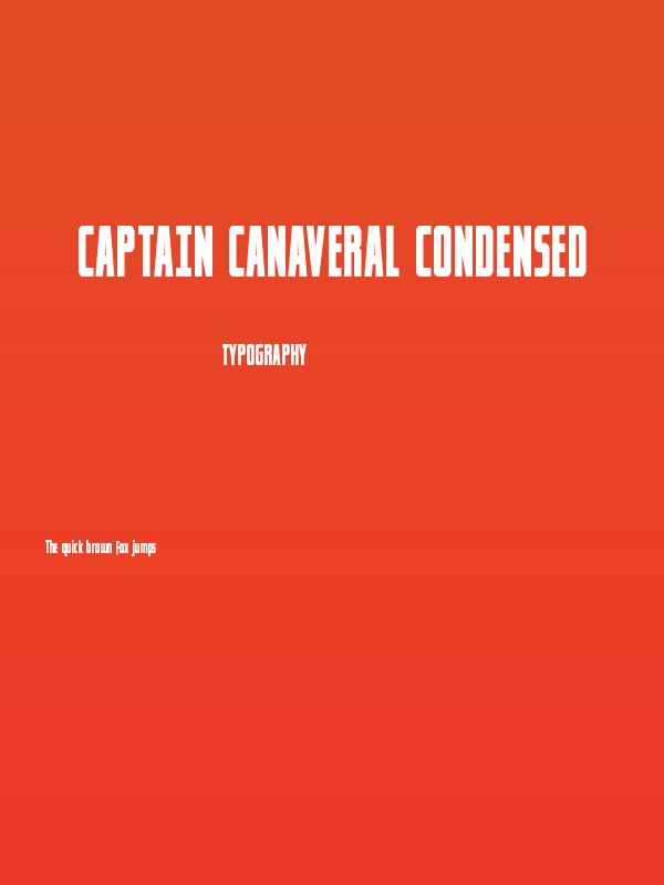 Captain Canaveral Condensed Poster