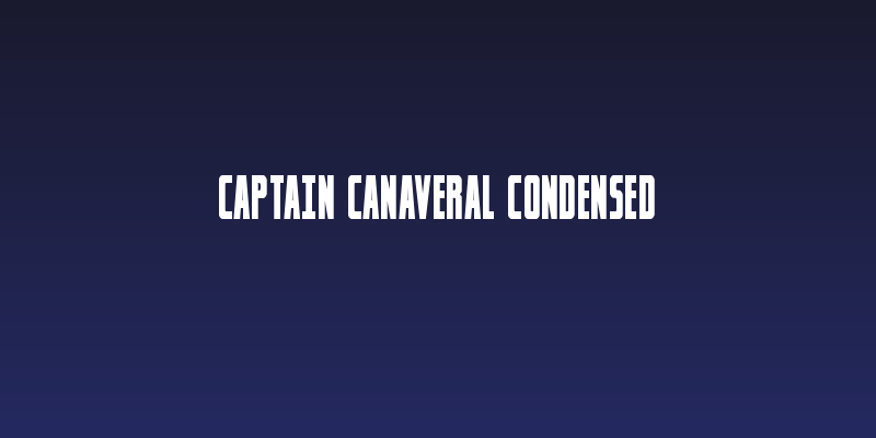 Captain Canaveral Condensed Social Header