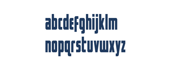 Captain Canaveral Condensed Lowercase