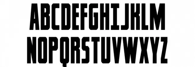 Captain Canaveral Condensed Шрифта ВЕРХНИЙ