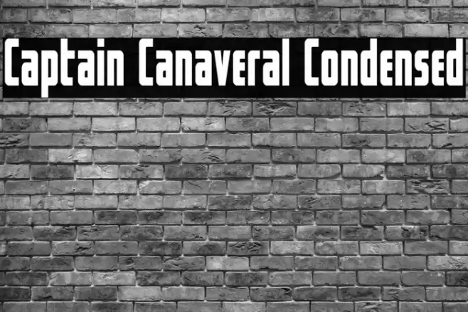 Captain Canaveral Condensed Font examples
