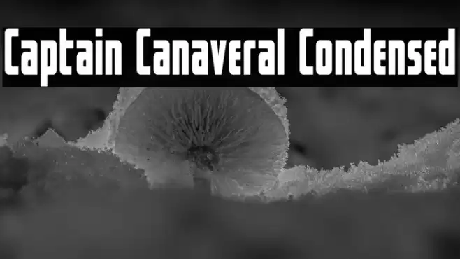 Captain Canaveral Condensed Font examples