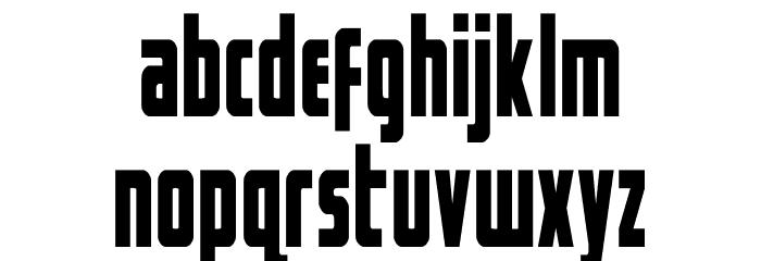 Captain Canaveral Condensed Font LOWERCASE