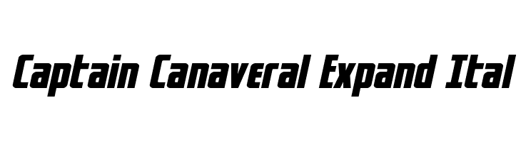Captain Canaveral Expand Ital  les polices de caractères gratuit tlcharger