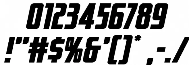 Captain Canaveral Expand Ital Font OTHER CHARS