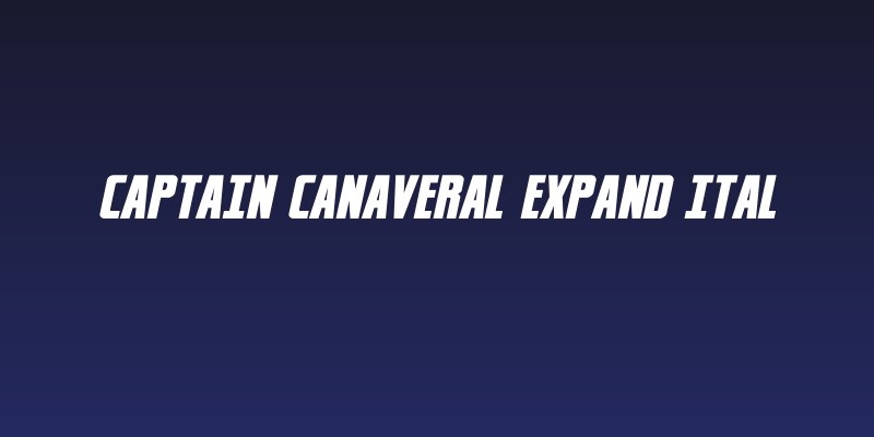 Captain Canaveral Expand Ital Social Header