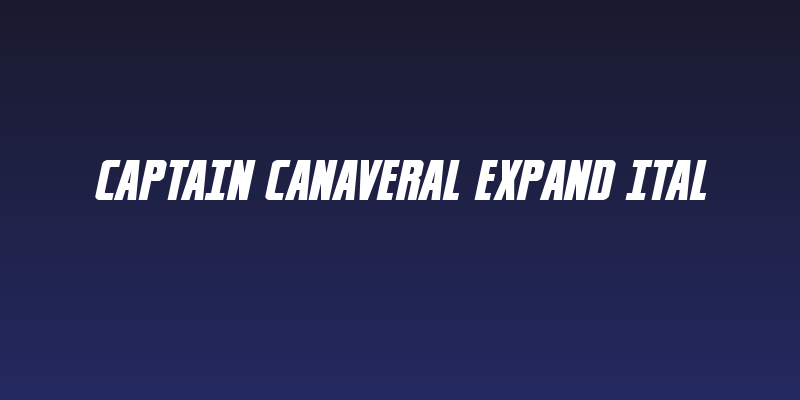 Captain Canaveral Expand Ital Social Header