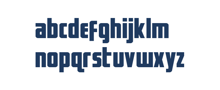 Captain Canaveral Expanded Lowercase