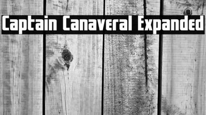 Captain Canaveral Expanded Font examples