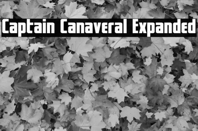 Captain Canaveral Expanded Font examples
