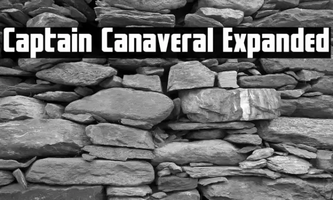 Captain Canaveral Expanded Font examples