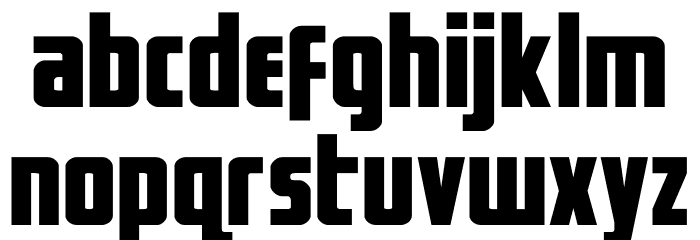 Captain Canaveral Expanded Font LOWERCASE