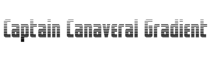 Captain Canaveral Gradient  font caratteri gratis