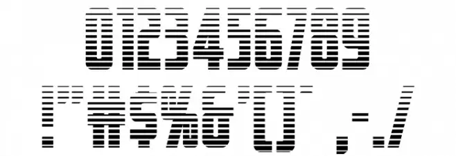 Captain Canaveral Gradient Font OTHER CHARS