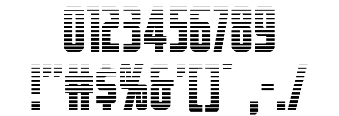 Captain Canaveral Gradient Font OTHER CHARS